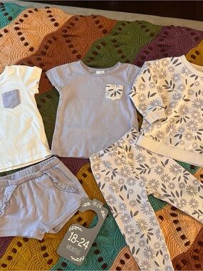18M Mini Threads 5-Piece Baby Girl Clothing Lot